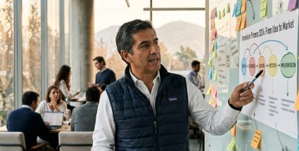 Consultor senior chileno liderando proceso de innovación