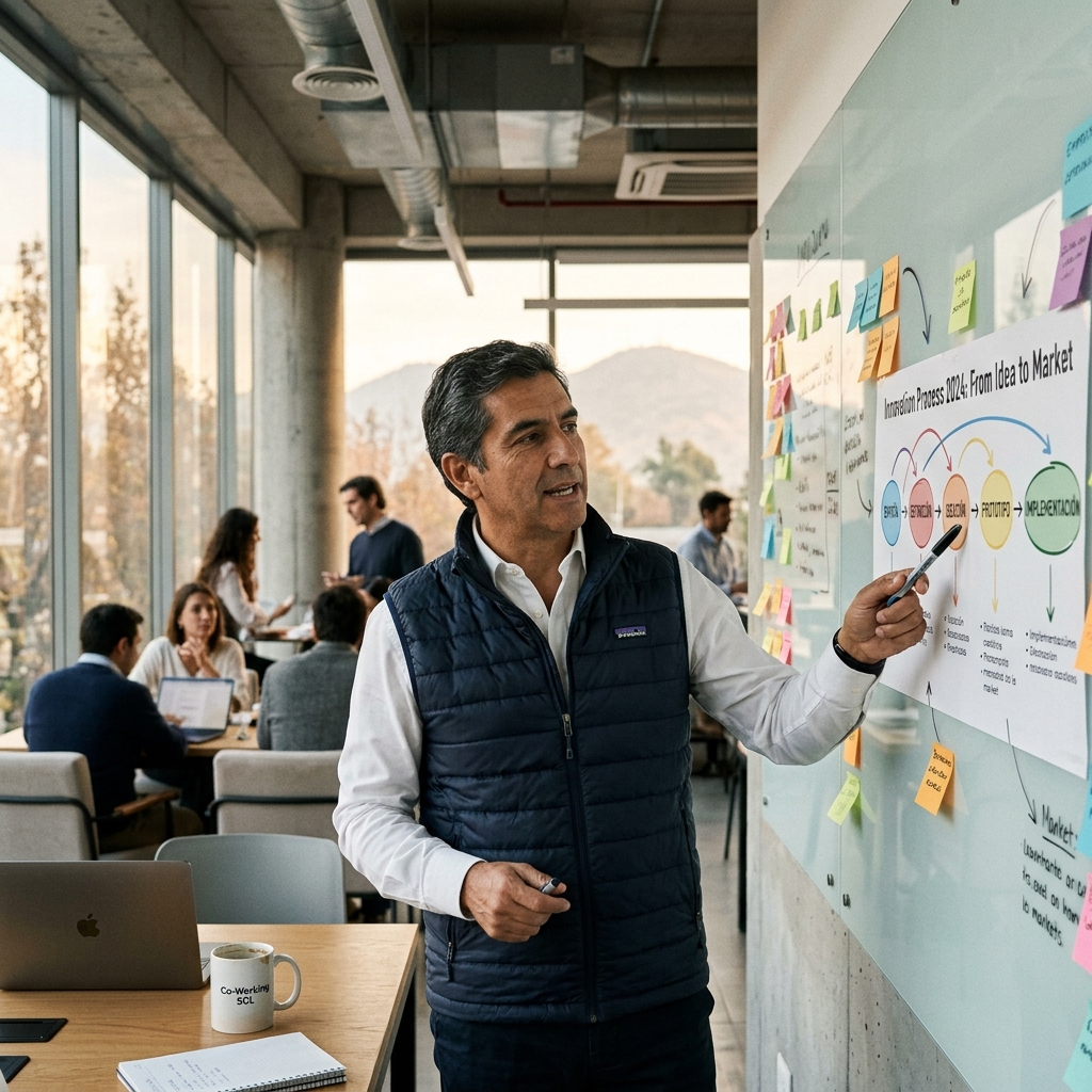 Consultor senior chileno liderando proceso de innovación